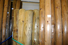 Tuteur bois - L 200 cm / 70 mm vert