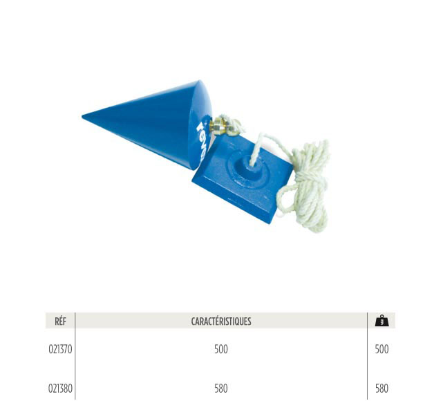 Plomb toupie 500g - 