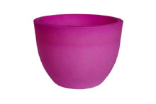 Pot pour plantes, lumineux,plastique - Orione Fluo, Lila, 30cm� 22 cm H