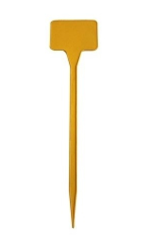 Etiquettes � planter 45� 35cm - 10pc jaune
