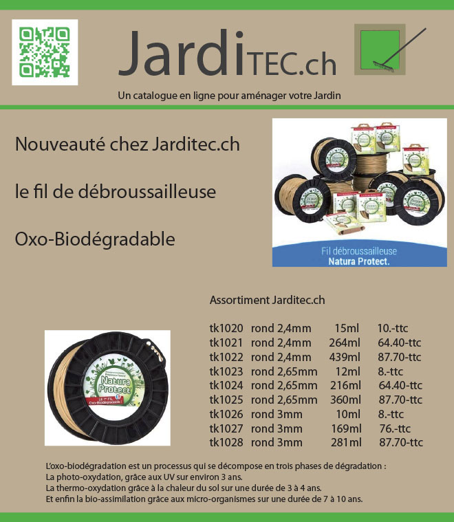 Fil de d�brousailleuse Oxo-Biod�gradable